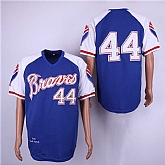 Braves 44 Hank Aaron Blue 1973 Throwback Jersey Dzhi,baseball caps,new era cap wholesale,wholesale hats